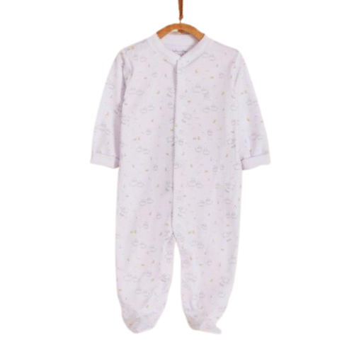 Babycottons My Sweet Sheep Footed Pajama Grey