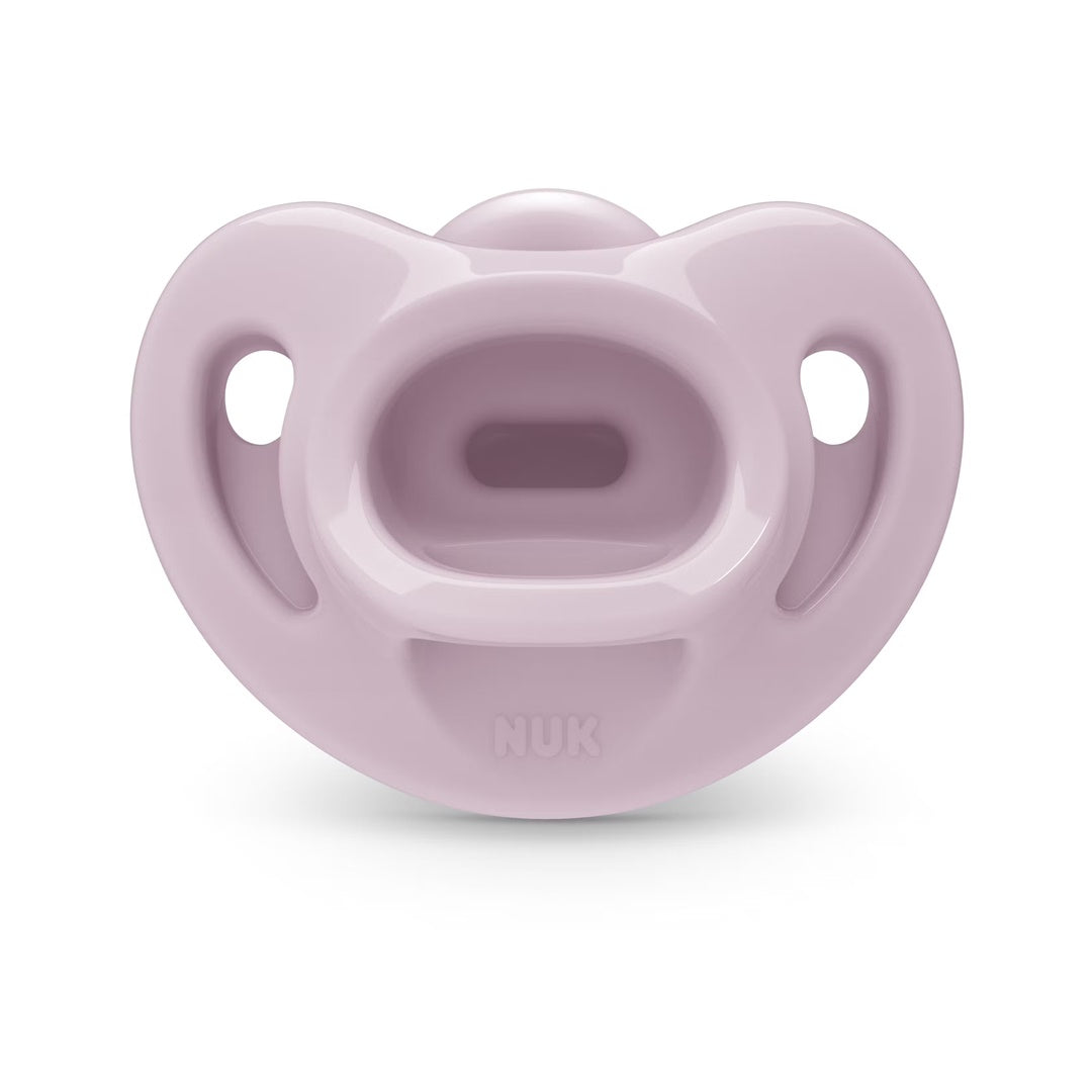 NUK Comfy 100% Silicone Pacifier, 0-6 months 3Pk Pink