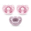 NUK Comfy 100% Silicone Pacifier, 0-6 months 3Pk Pink