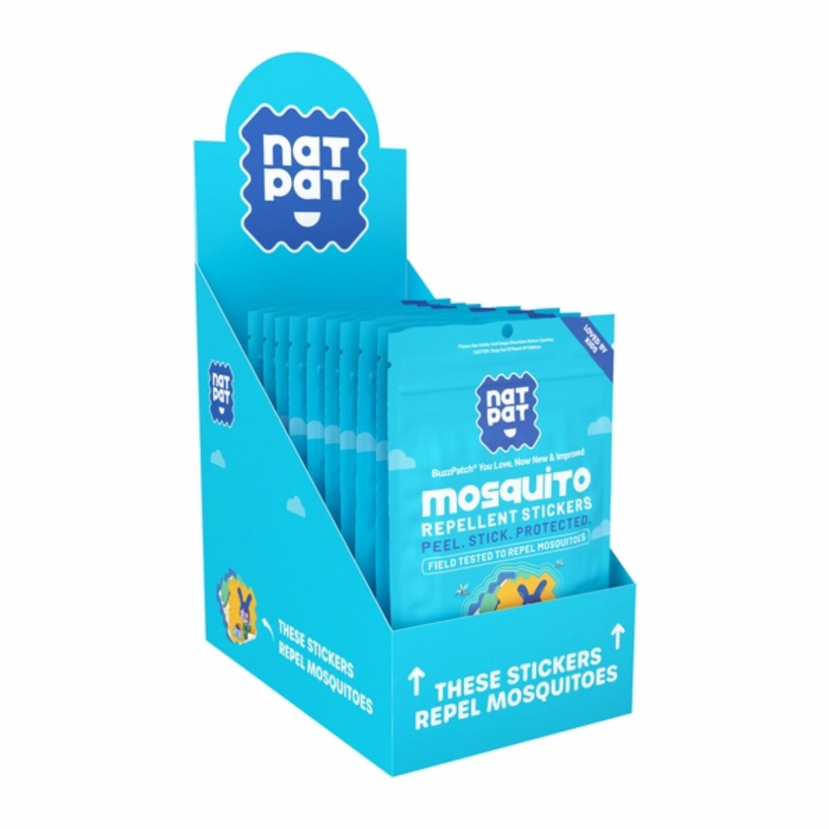 NATPAT BuzzPatch Mosquito Repellent Patches, 24 Pack on Luna Baby Store Miami