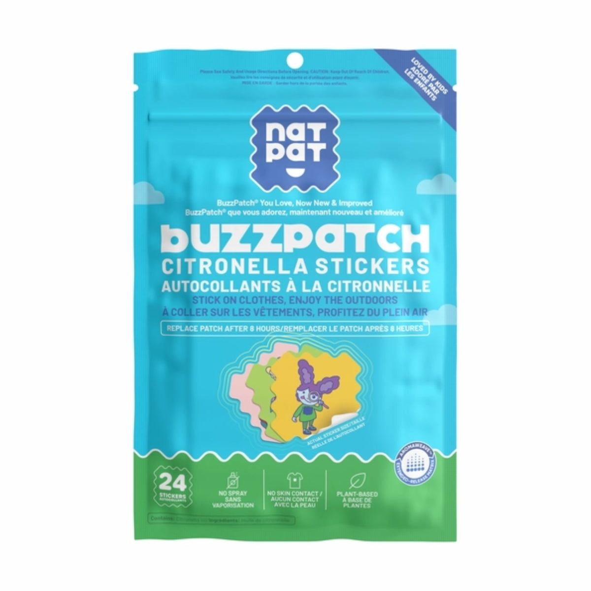 Natural Mosquito Repellent Patches for Kids (BuzzPatch)