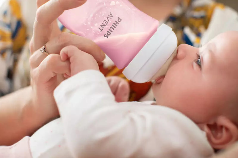 Natural Baby Bottle With Natural Response Nipple 3 Pk- Pink 4 Oz