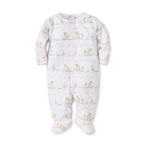 Kissy Kissy Noah’s Print Footie Pink