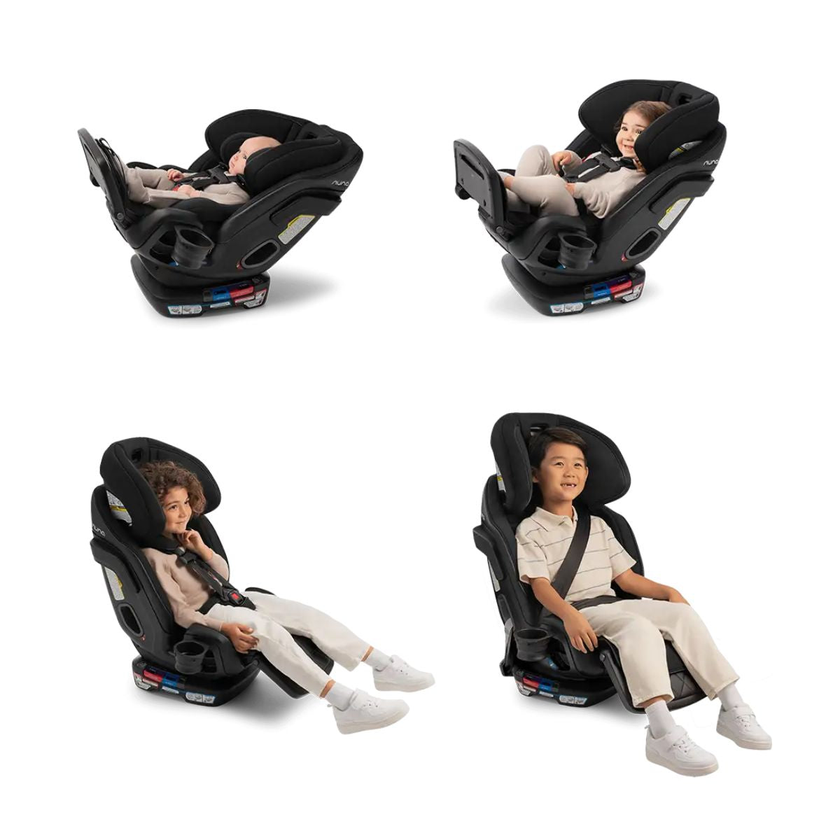 Nuna EXEC Next All-In-One Convertible Car Seat - Caviar/Chocolate