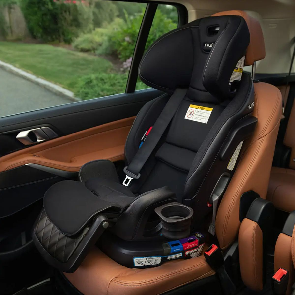 Nuna EXEC Next All-In-One Convertible Car Seat - Caviar/Chocolate on Luna Baby Store Miami