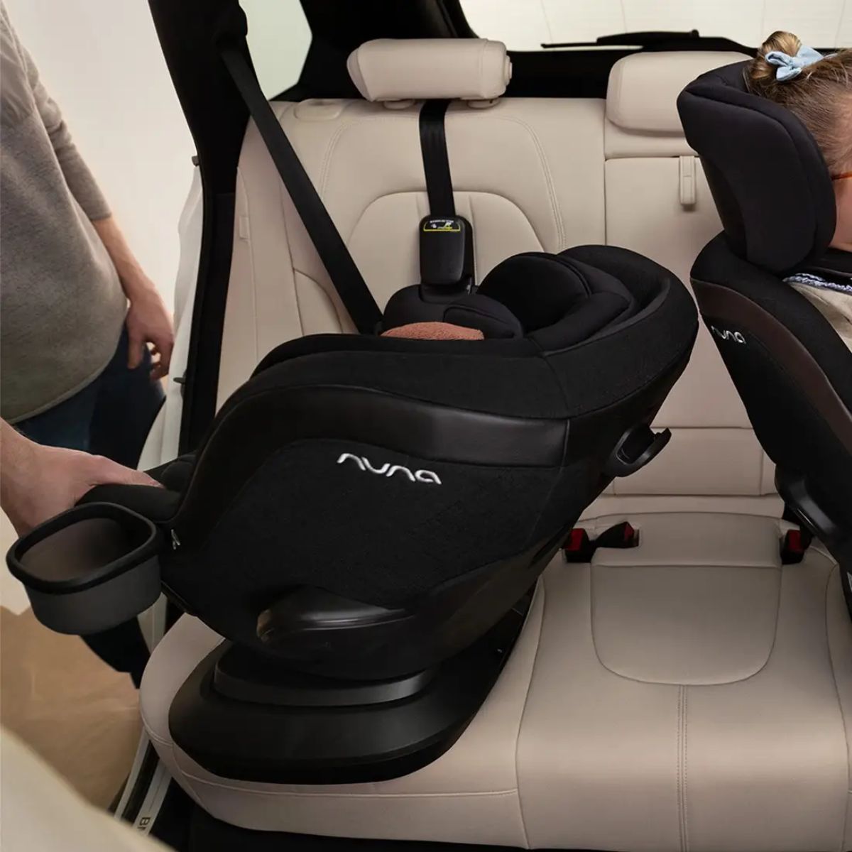 Nuna Revv Maxx Convertible Car Seat - Caviar on Luna Baby Store Miami