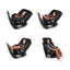 Nuna Revv Maxx Convertible Car Seat - Midnight on Luna Baby Store Miami
