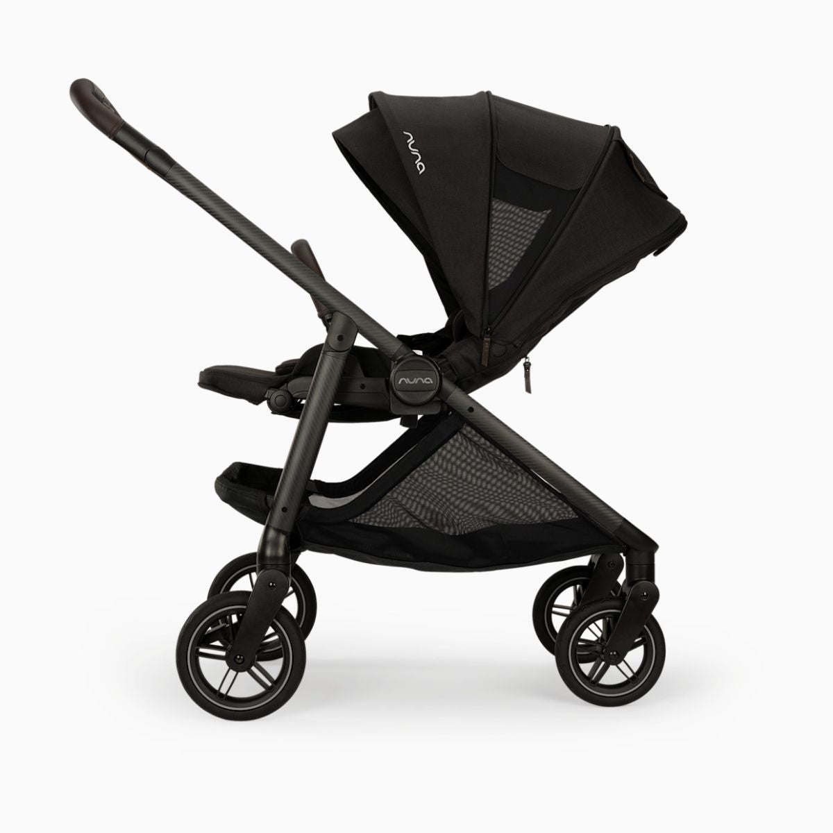 Nuna SWIV Stroller - Caviar/Chocolate on Luna Baby Store Miami