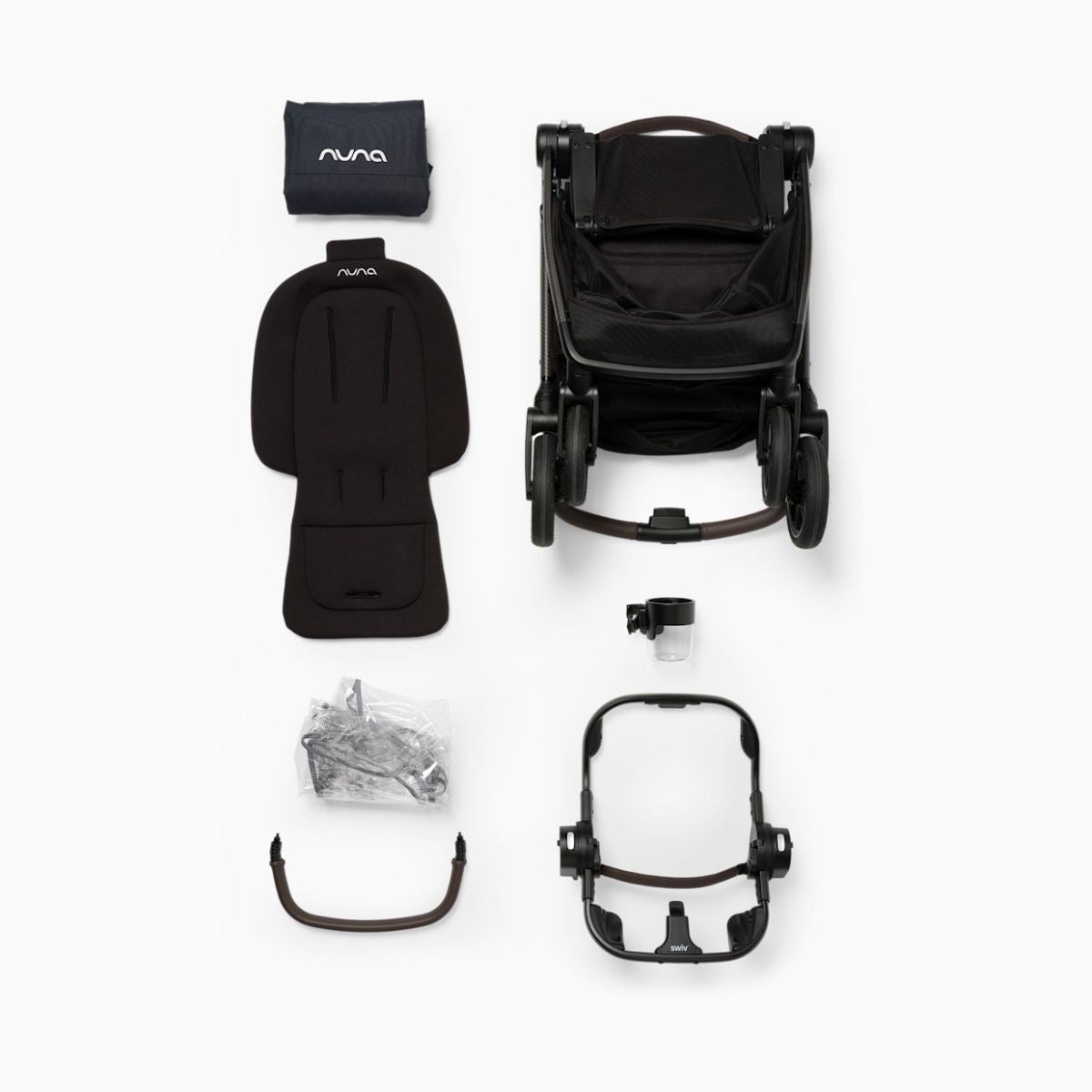 Nuna SWIV Stroller - Caviar/Chocolate