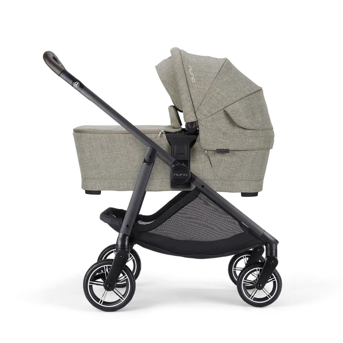 Nuna SWIV & TRIV Bassinet + Stand BMW Collection - Graphene on Luna Baby Store Miami