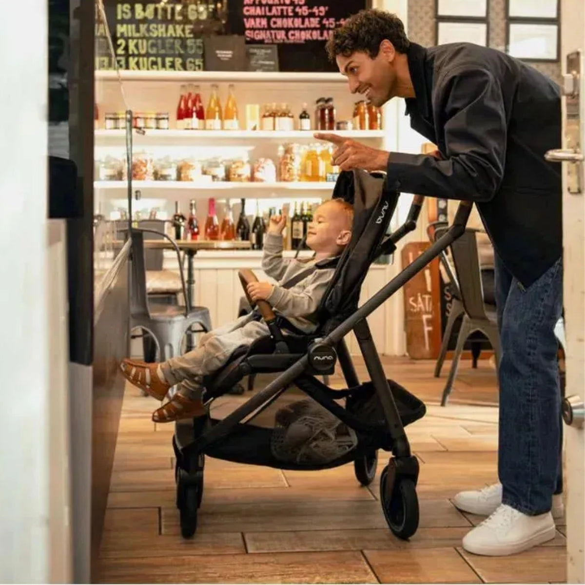 Nuna Swiv Stroller - Cedar - Revolutionary 360° Maneuverability