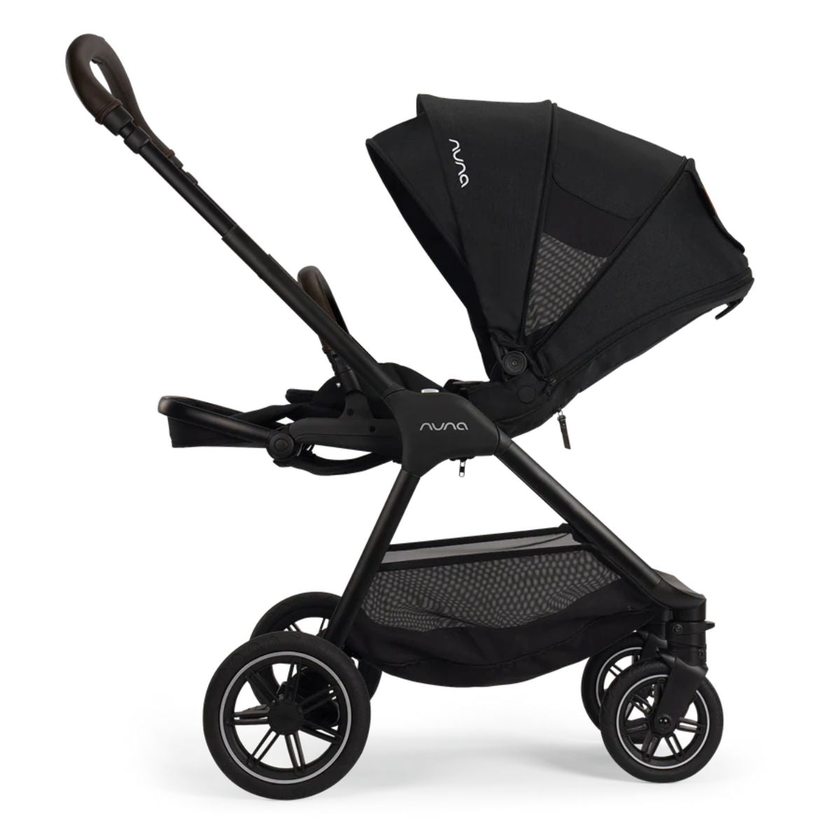 Nuna TRIV Next Stroller w/ Magnetic Buckle - Caviar/Chocolate