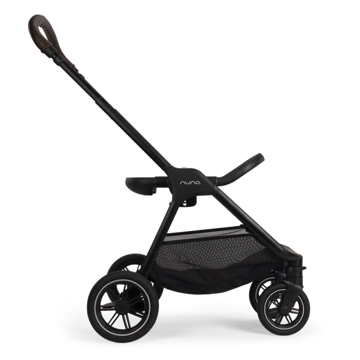 Nuna TRIV Next Stroller w/ Magnetic Buckle - Caviar/Chocolate on Luna Baby Store Miami
