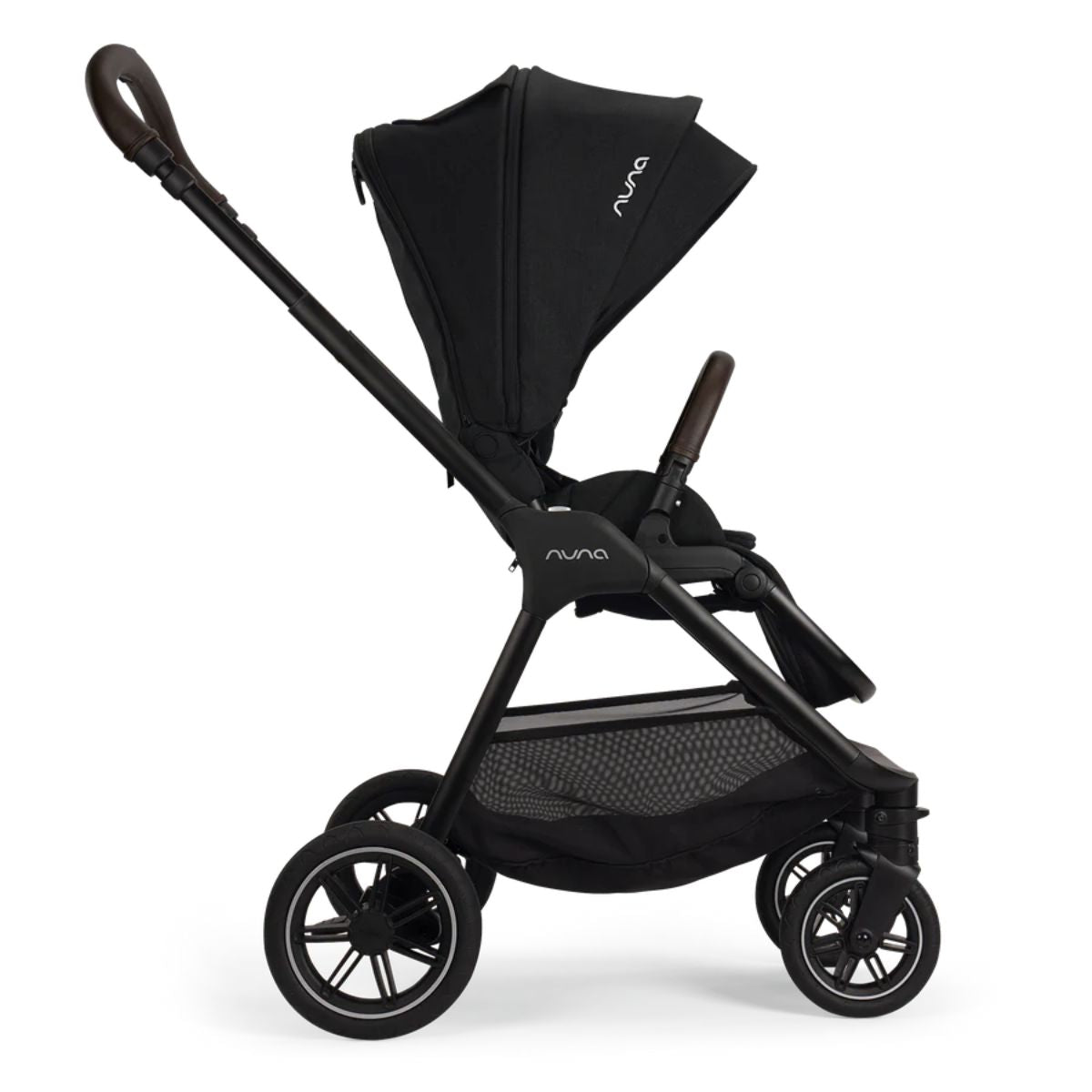 Nuna TRIV Next Stroller w/ Magnetic Buckle - Caviar/Chocolate