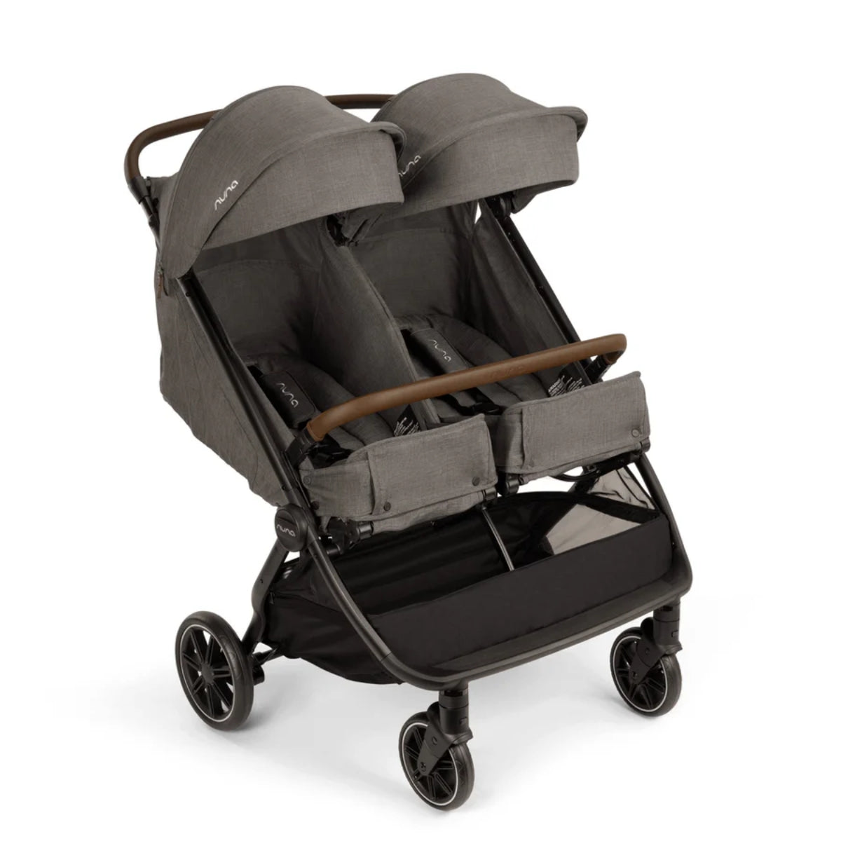 Carrinho De Bebê Nuna Trvl Dubl Granite - One Hand Self Standing Fold