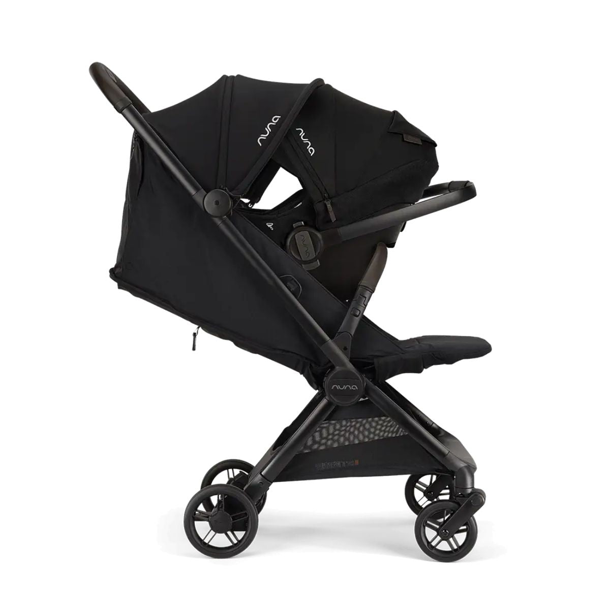 Nuna VIAA cabn Lightweight Travel Stroller -  Caviar