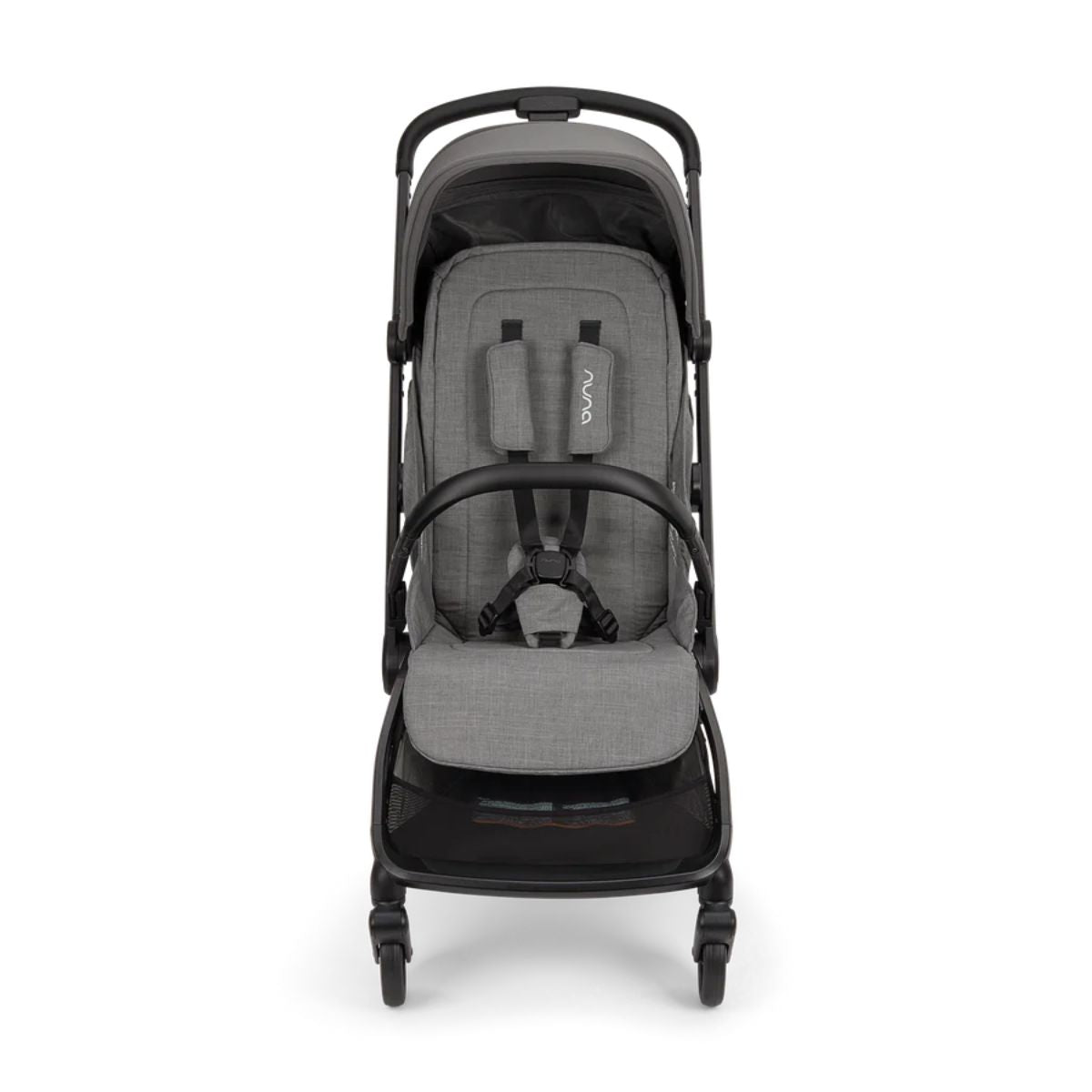 Nuna VIAA cabn Lightweight Travel Stroller -  Pewter on Luna Baby Store Miami