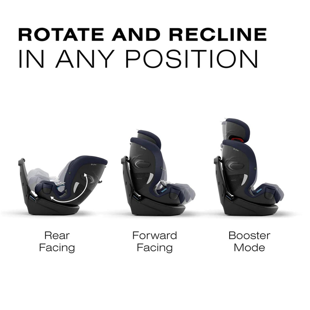 Cybex Callisto G 360° Rotating All-in-One Convertible Car Seat - Ocean Blue