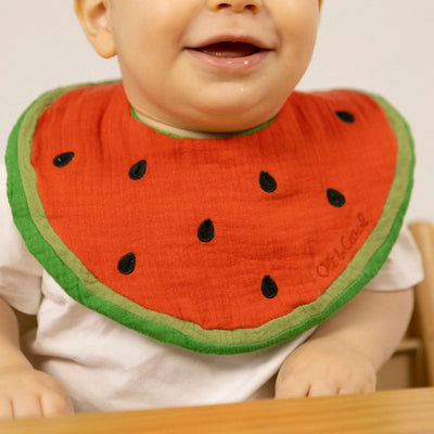Oli & Carol Baby Bib -  Wally The Watermelon