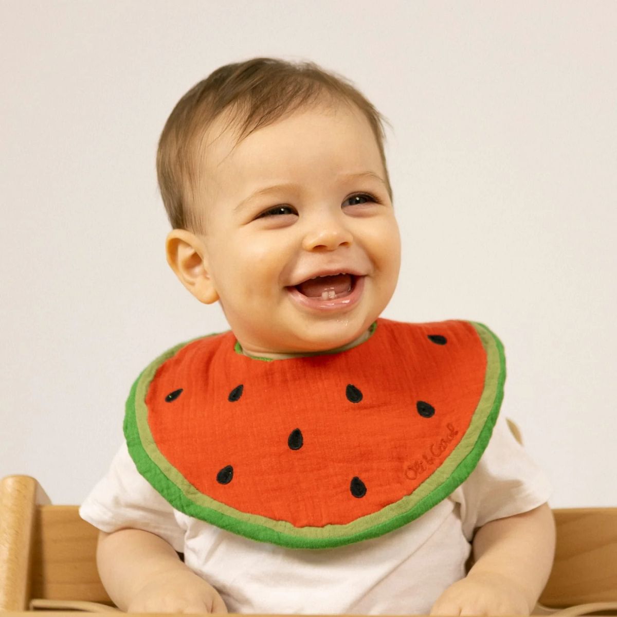 Oli & Carol Baby Bib -  Wally The Watermelon