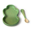 Oli & Carol Dinnerware Plate & Spoon Set - Kendall The Kale on Luna Baby Store Miami