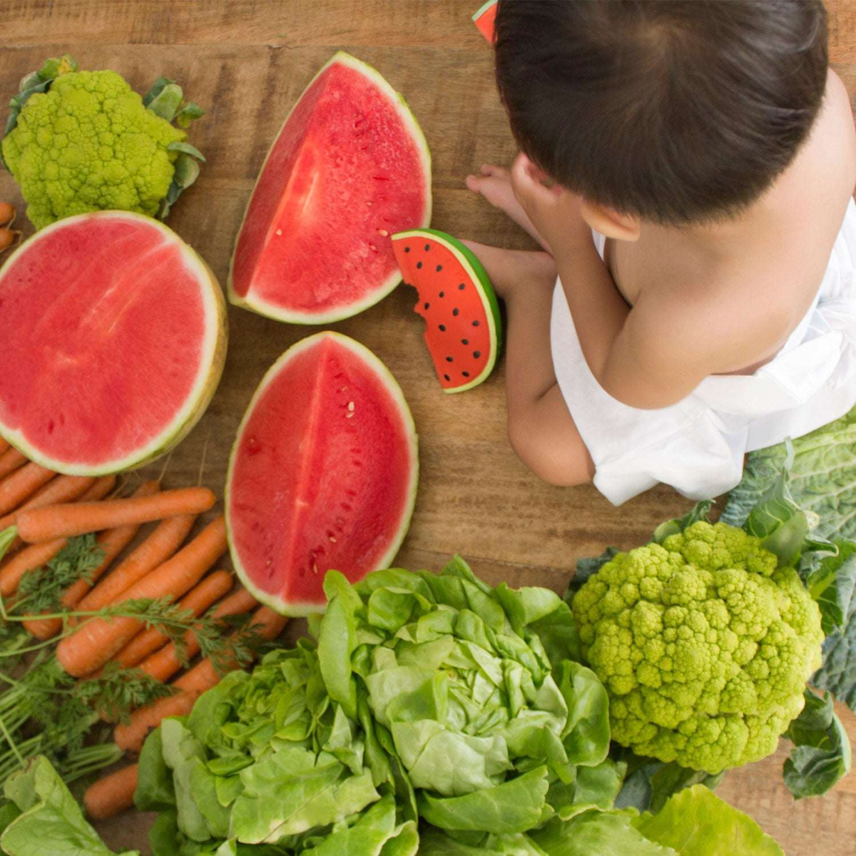 Olí & Carol Fruit Teether - Wally The Watermelon - Mold-Free, Hygienic Design