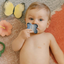 Olí & Carol Mini Teether - Blue The Butterfly