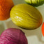 Oli+Carol Sensorial Ball Baby Teether & Bath Toy Natural Rubber - Tomato Cabbage on Luna Baby Store Miami