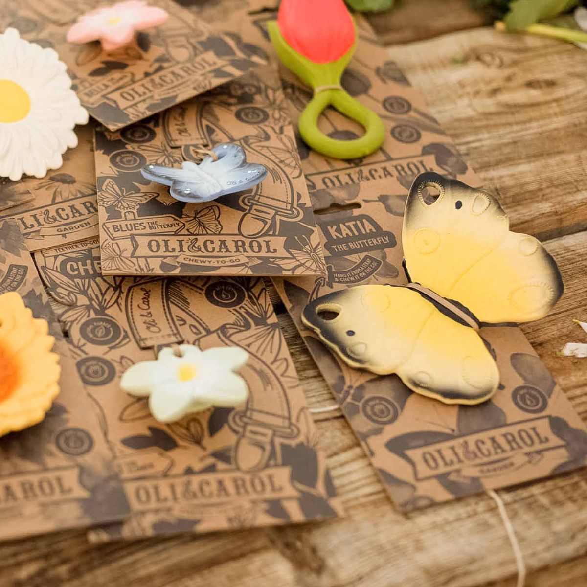 Olí & Carol Teether - Katia The Butterfly - Mold-Free, Hygienic Design