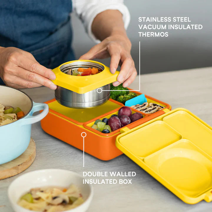 OmieLife OmieBox Insulated Hot & Cold Bento Box - Sunshine