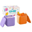 OmieDip Silicone Snack & Dip Containers 2 pacs - Purple & Orange