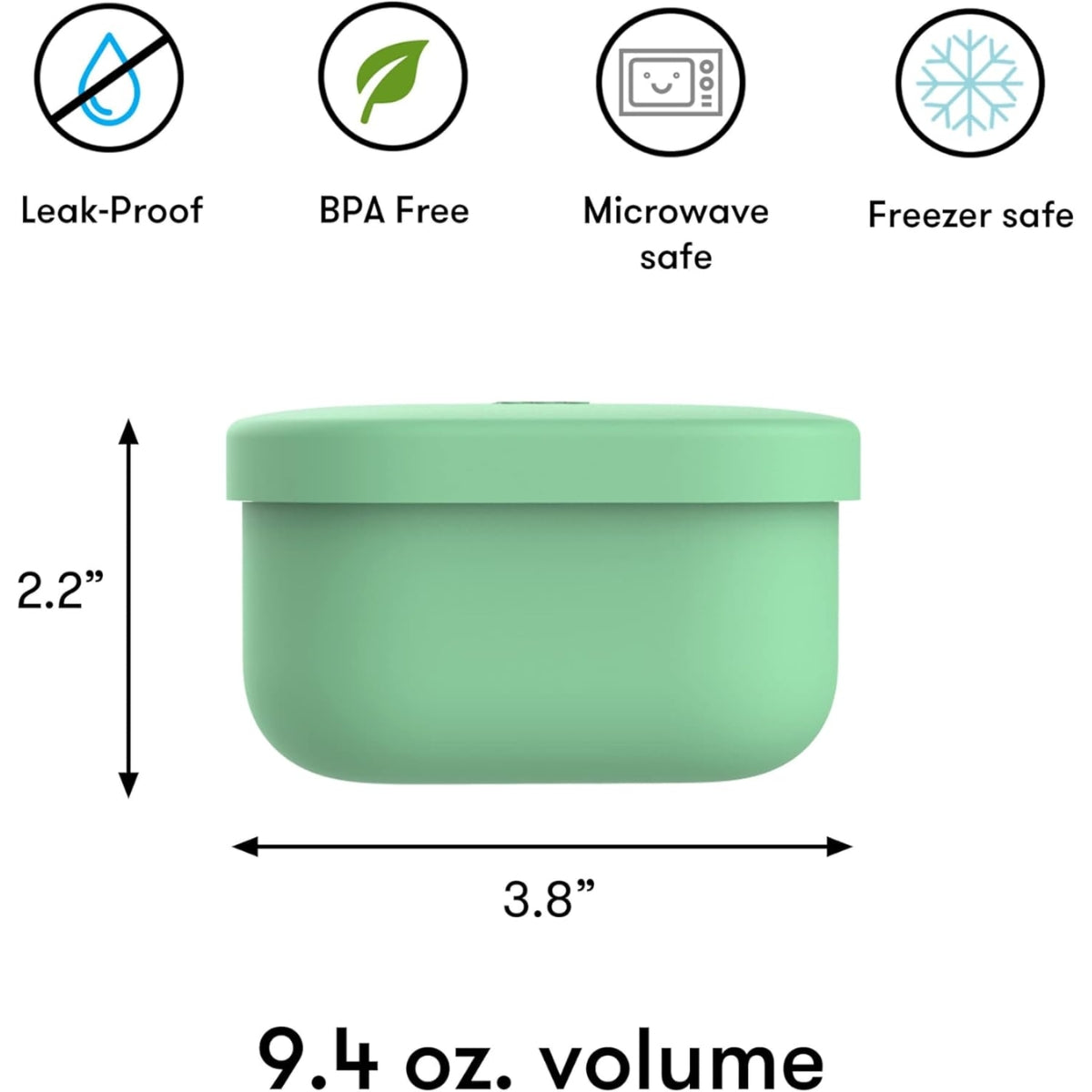 Omie Silicone Snack Container - Green