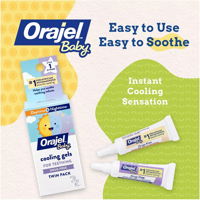 Orajel Baby Daytime & Nighttime Cooling Gels for Teething - 0.36oz