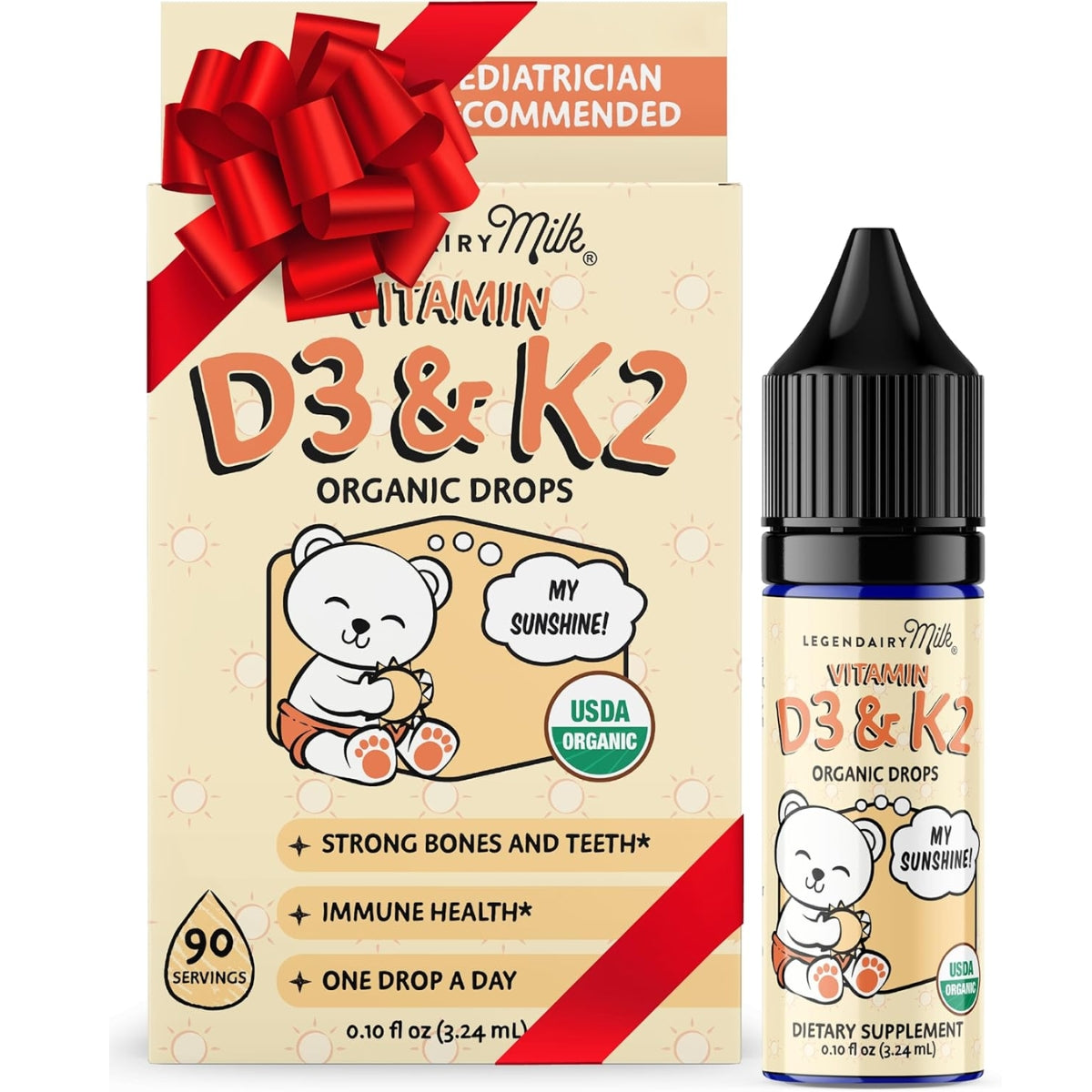 Organic Baby Vitamin D3+K2 Liquid Drops
