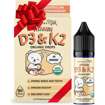 Organic Baby Vitamin D3+K2 Liquid Drops