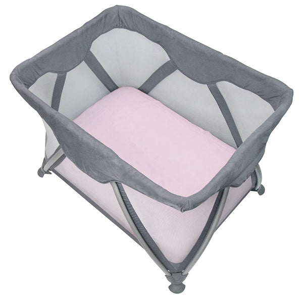 Kushies Organic Jersey Playard Sheet - Pink