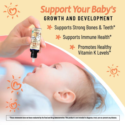 Organic Baby Vitamin D3+K2 Liquid Drops