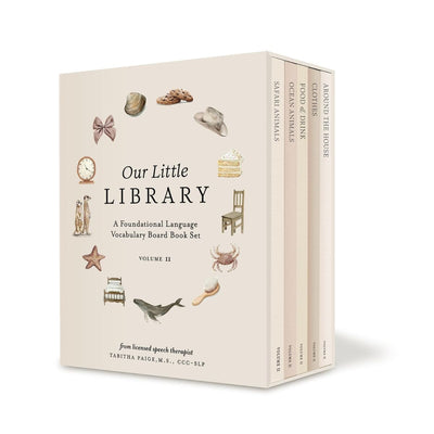Our Little Library: A Foundational Language Vocabulary Board Book Set for Babies Vol 2