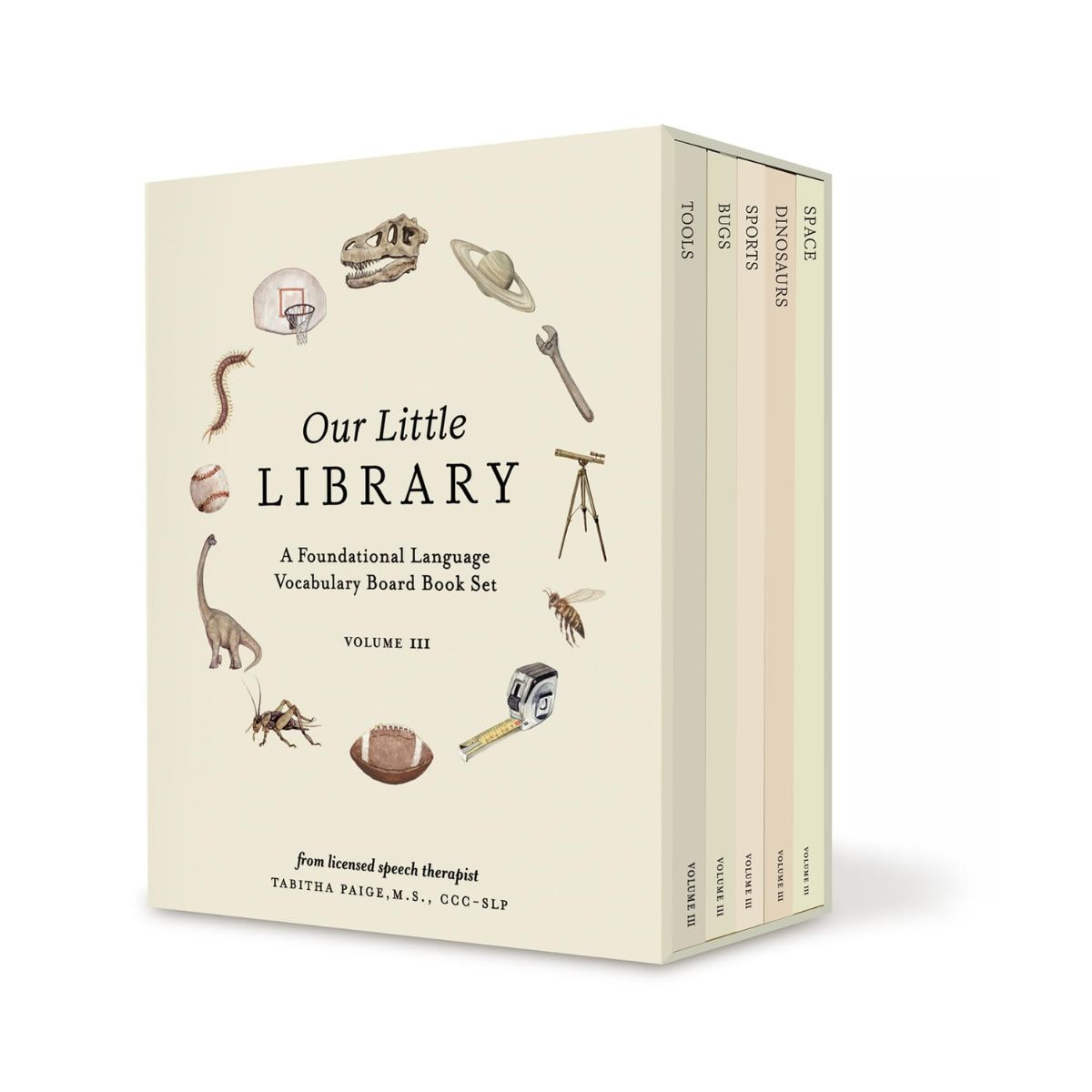Our Little Library: A Foundational Language Vocabulary Board Book Set for Babies Vol 3