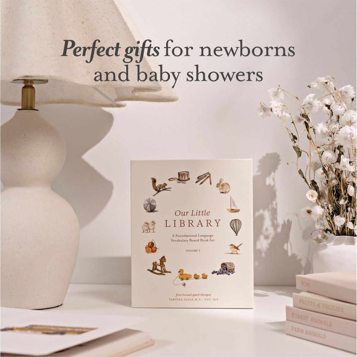Our Little Library: A Foundational Language Vocabulary Board Book Set for Babies Vol 1 on Luna Baby Store Miami