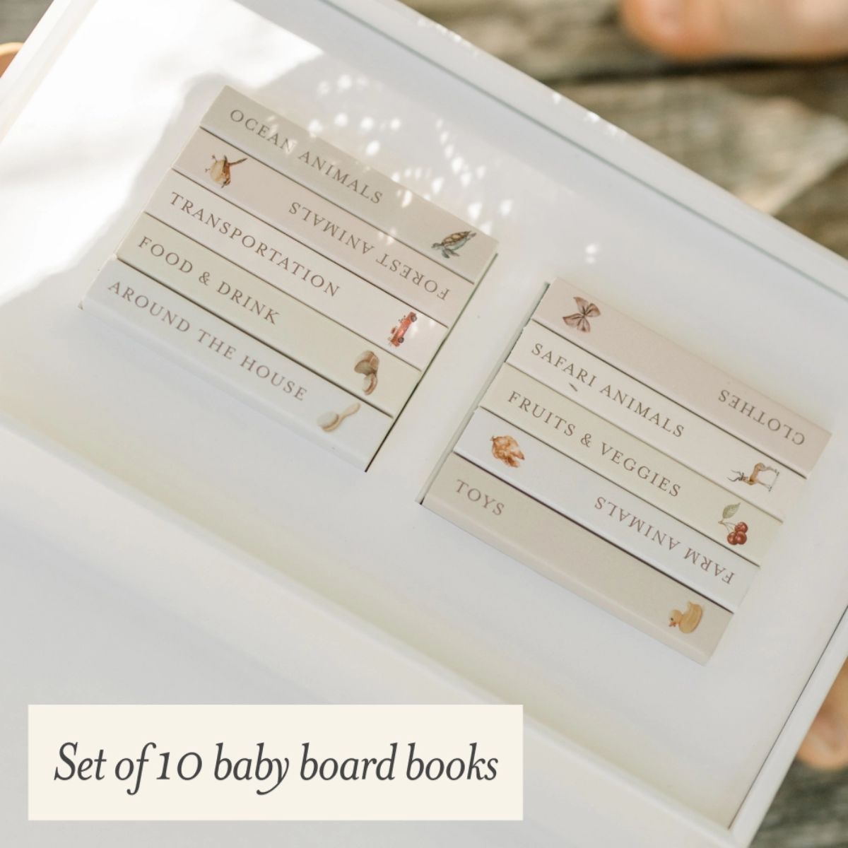 Our Very Little Library Board Book Set - 10 books on Luna Baby Store Miami