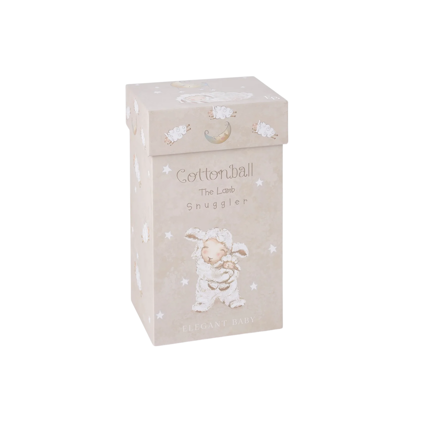 Elegant Baby Cottonball the Lamb Snuggler Plush Security Blanket w/ Gift Box