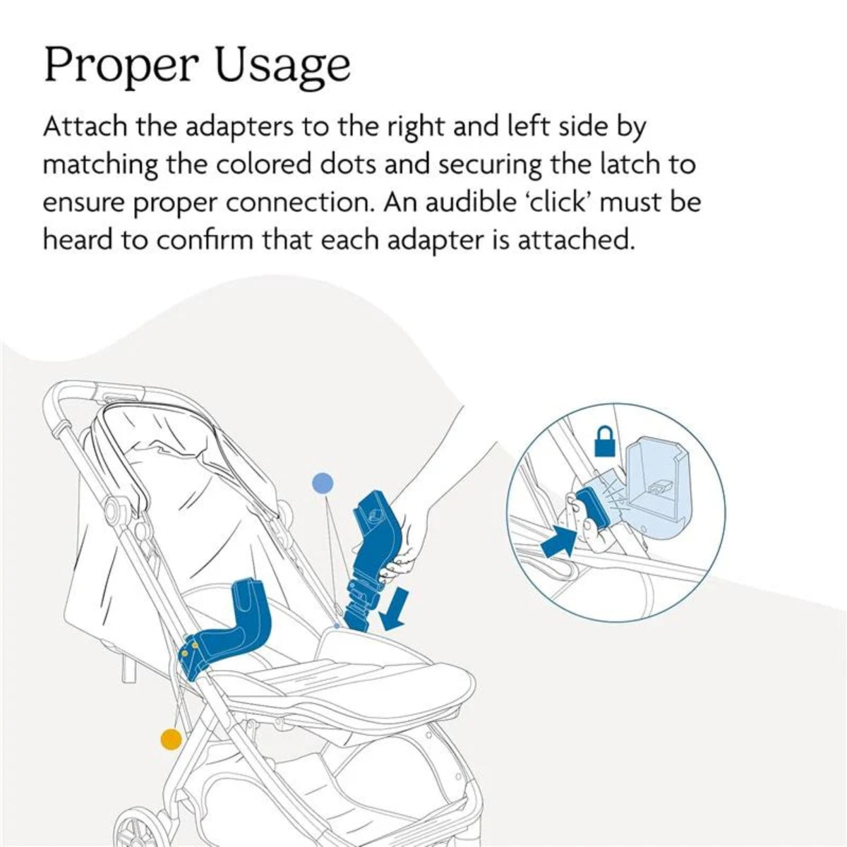 Uppababy - Car Seat Adapters For Minu V3 (Maxi-Cosi®, Nuna®, Cybex, Joie, Clek)