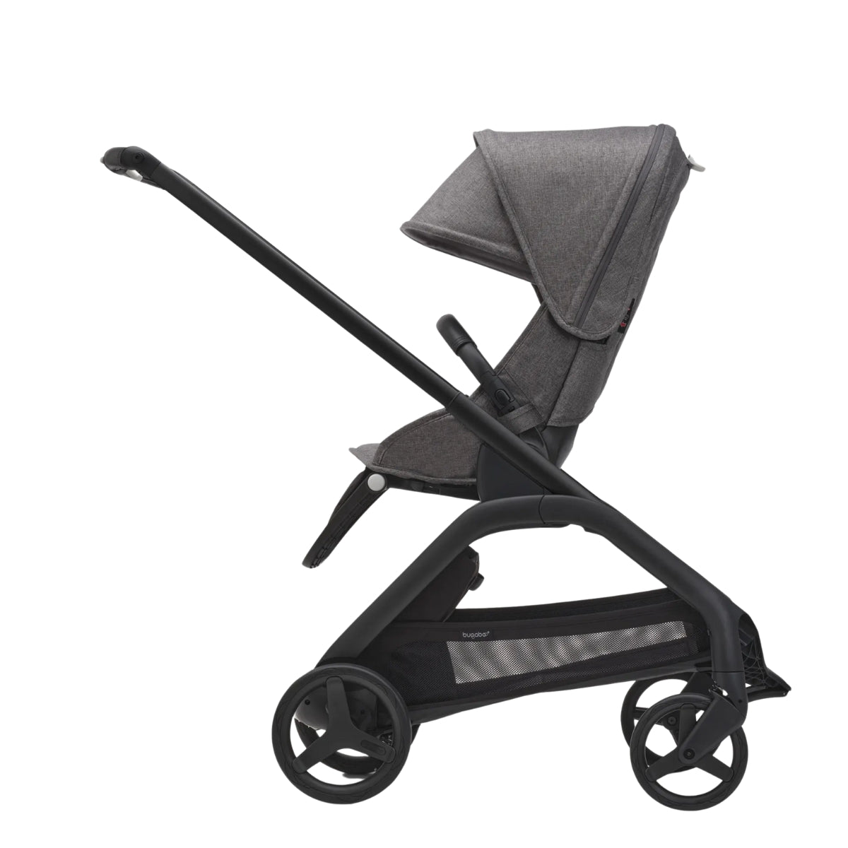 Bugaboo Dragonfly Bassinet And Seat Stroller - Black/Grey Melange/Canopy Grey Melange