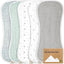 KeaBabies 5-Pack Softe Burp Cloths Nórdic