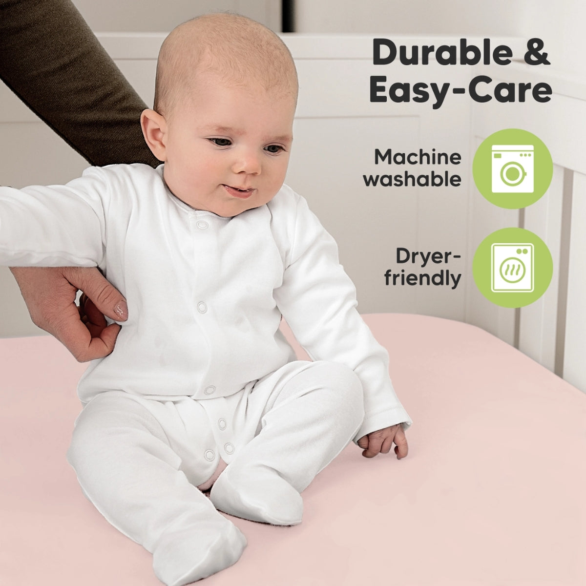 Keababies 2 Pack Organic Cotton Fitted Crib Sheet - Cameo