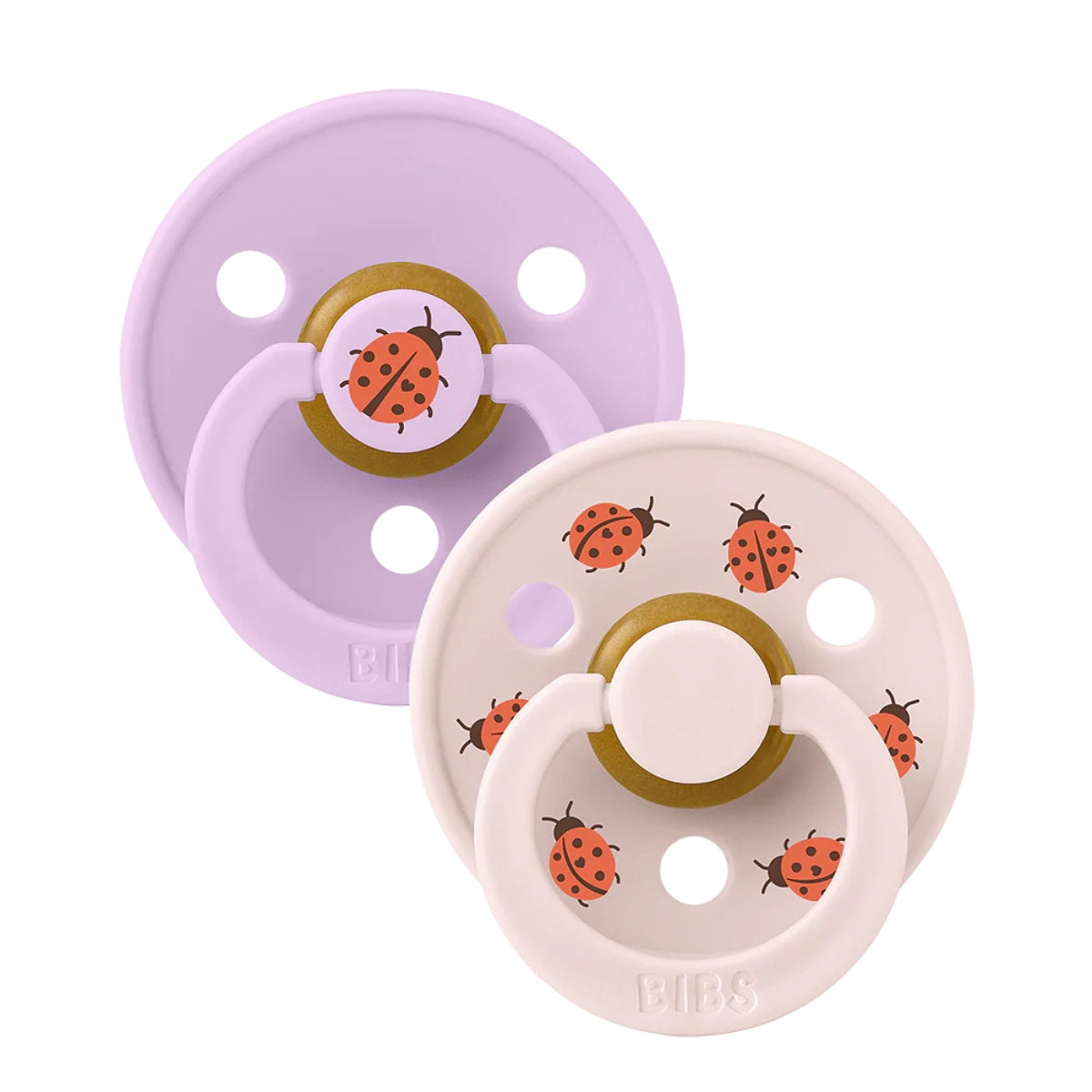 Bibs STUDIO Colour 2 PACK Ladybug - Violet Sky/Petal