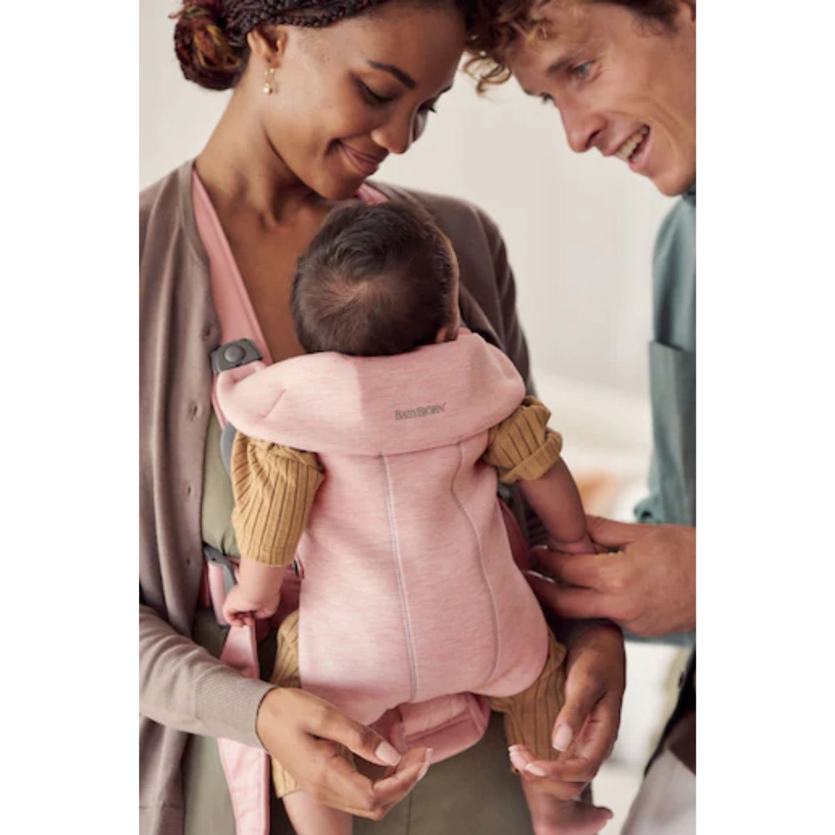 BabyBjörn Baby Carrier Mini 3D Jersey - Light pink