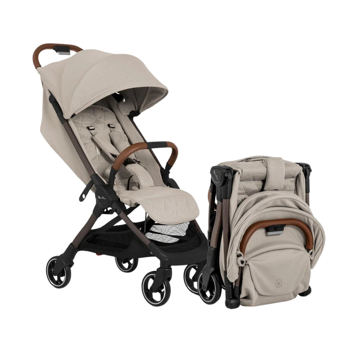 Silver Cross Clic Compact Stroller - Latte
