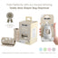 Moodie Baby Disposable Diaper Bags |VANILLA SCENTED - 6 Roll Refill Pack